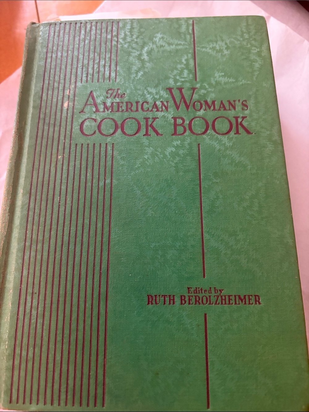 The American Woman's Cook Book - Green Hardcover Cookbook
